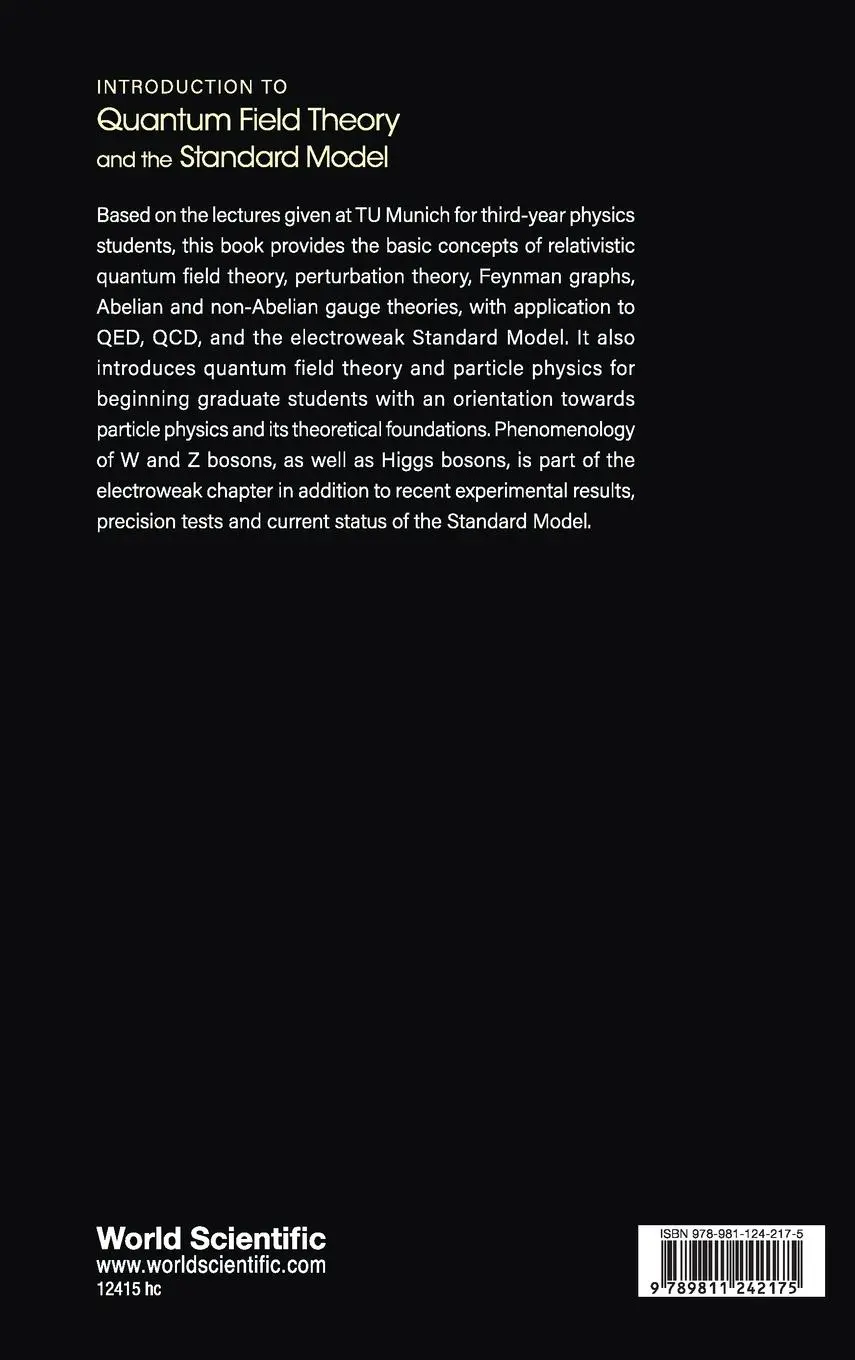 Rückseite: 9789811242175 | INTRODUCTION TO QUANTUM FIELD THEORY AND THE STANDARD MODEL | Hollik