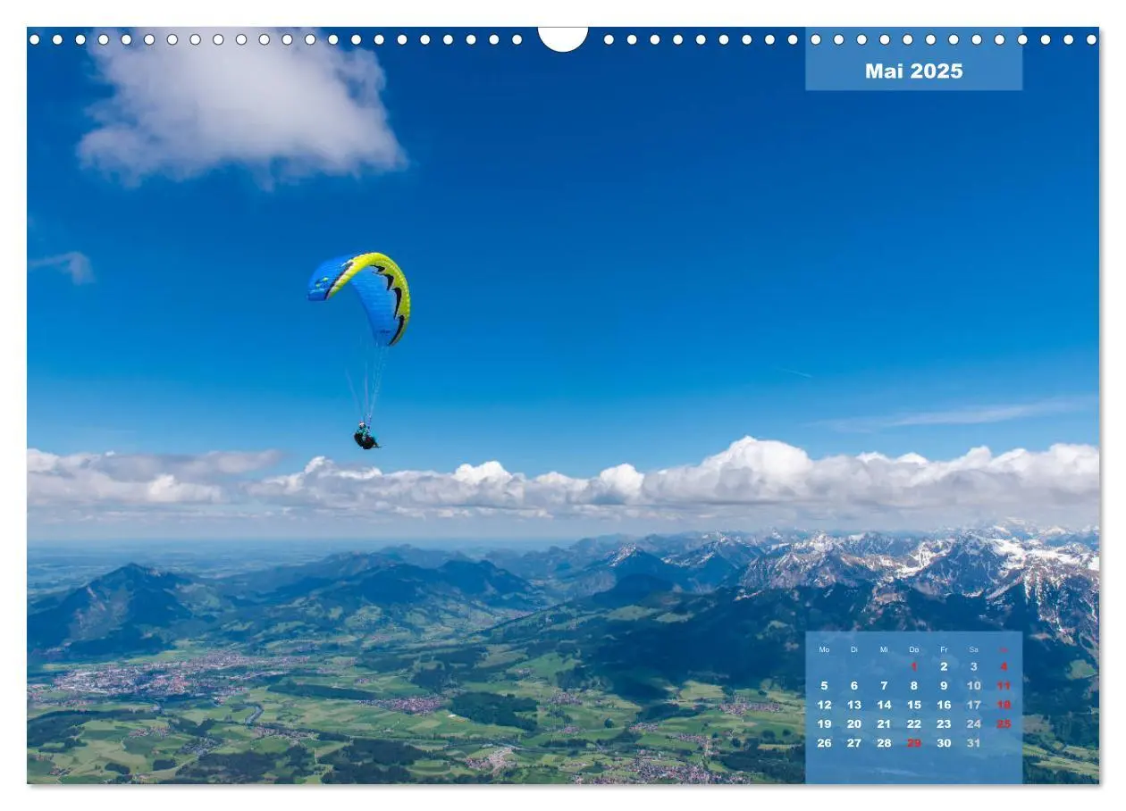 Bild: 9783435182275 | Paragliding - Aufbruch zu neuen Höhenflügen (Wandkalender 2025 DIN...