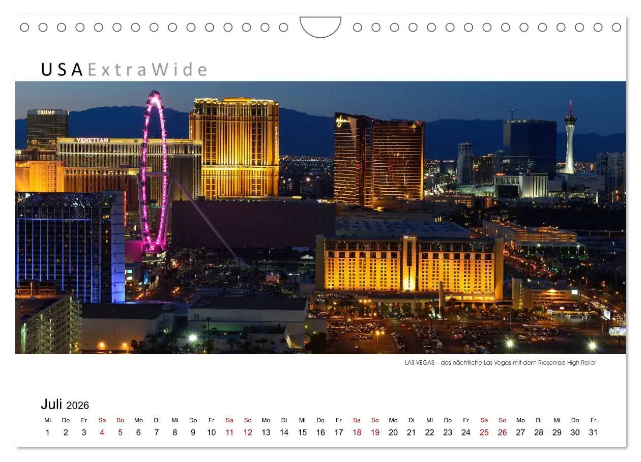 Bild: 9783457272275 | Impressionen aus LAS VEGAS (Wandkalender 2026 DIN A4 quer),...