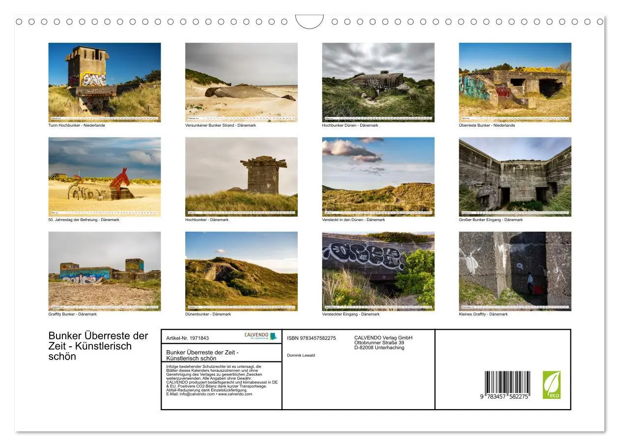 Bild: 9783457582275 | Bunker Überreste der Zeit - Künstlerisch schön (Wandkalender 2026...