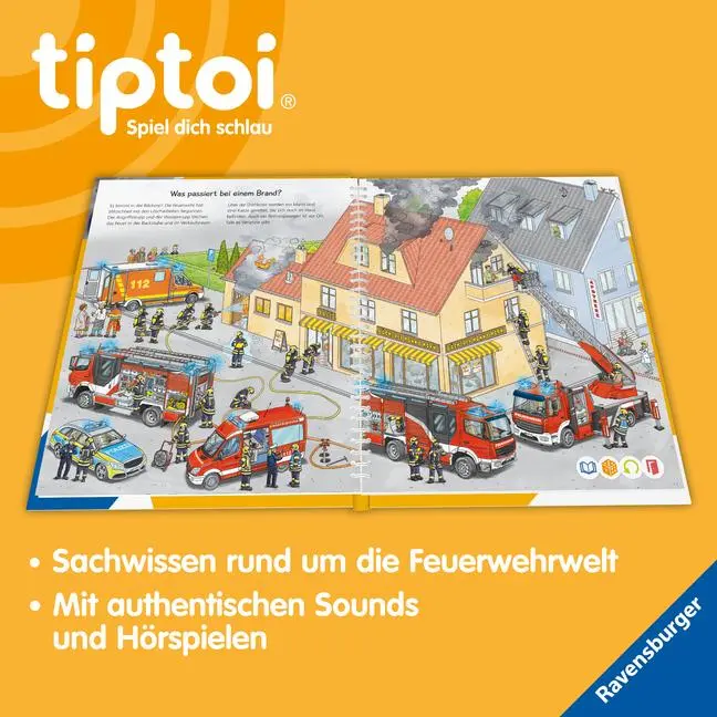 Bild: 9783473492275 | tiptoi® Wieso? Weshalb? Warum? Bei der Feuerwehr | Daniela Flucht