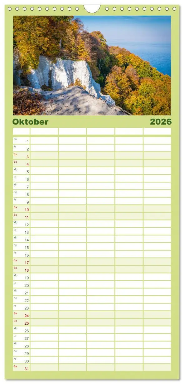 Bild: 9783516502275 | Familienplaner 2026 - Insel Rügen - Malerische Kreideküste mit 5...