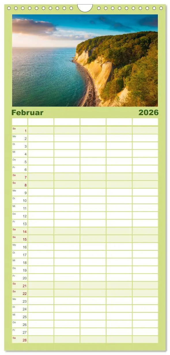 Bild: 9783516502275 | Familienplaner 2026 - Insel Rügen - Malerische Kreideküste mit 5...