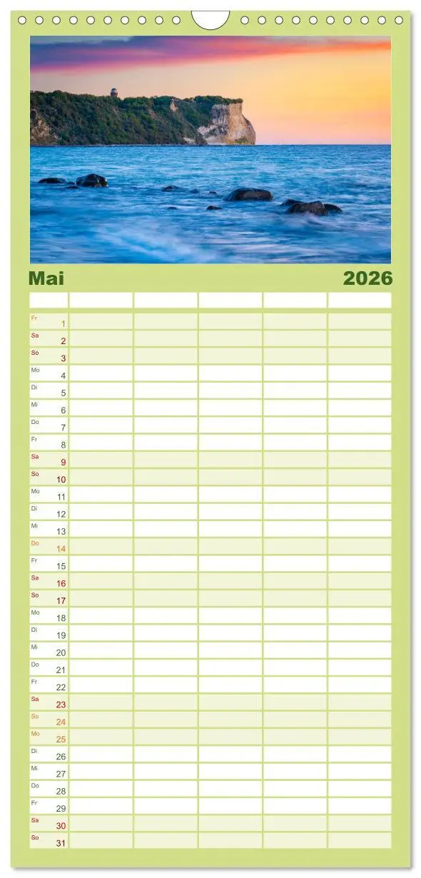 Bild: 9783516502275 | Familienplaner 2026 - Insel Rügen - Malerische Kreideküste mit 5...