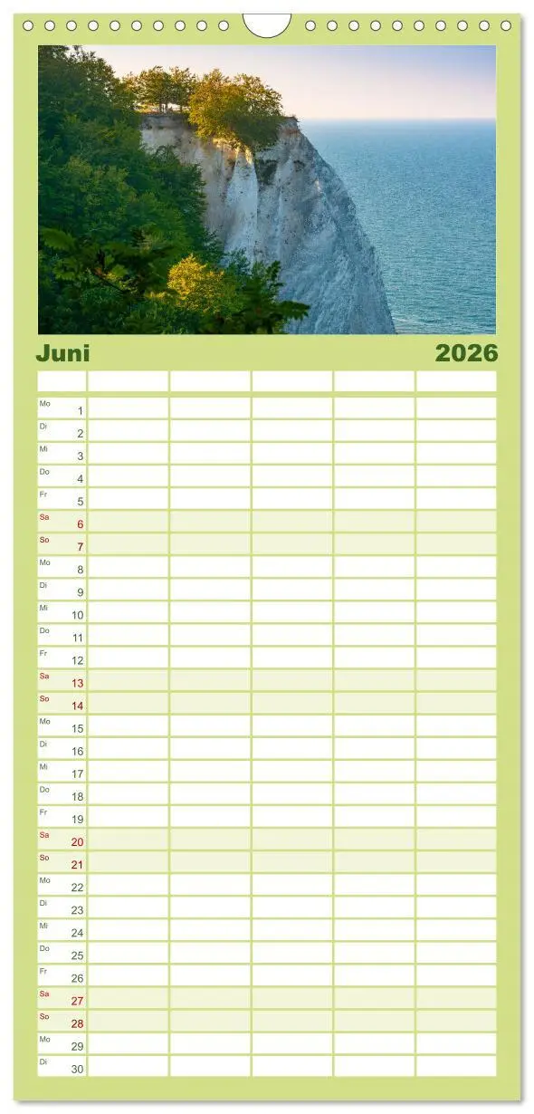 Bild: 9783516502275 | Familienplaner 2026 - Insel Rügen - Malerische Kreideküste mit 5...
