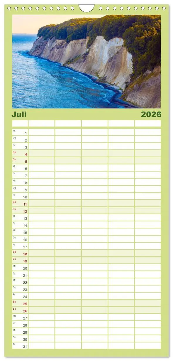 Bild: 9783516502275 | Familienplaner 2026 - Insel Rügen - Malerische Kreideküste mit 5...