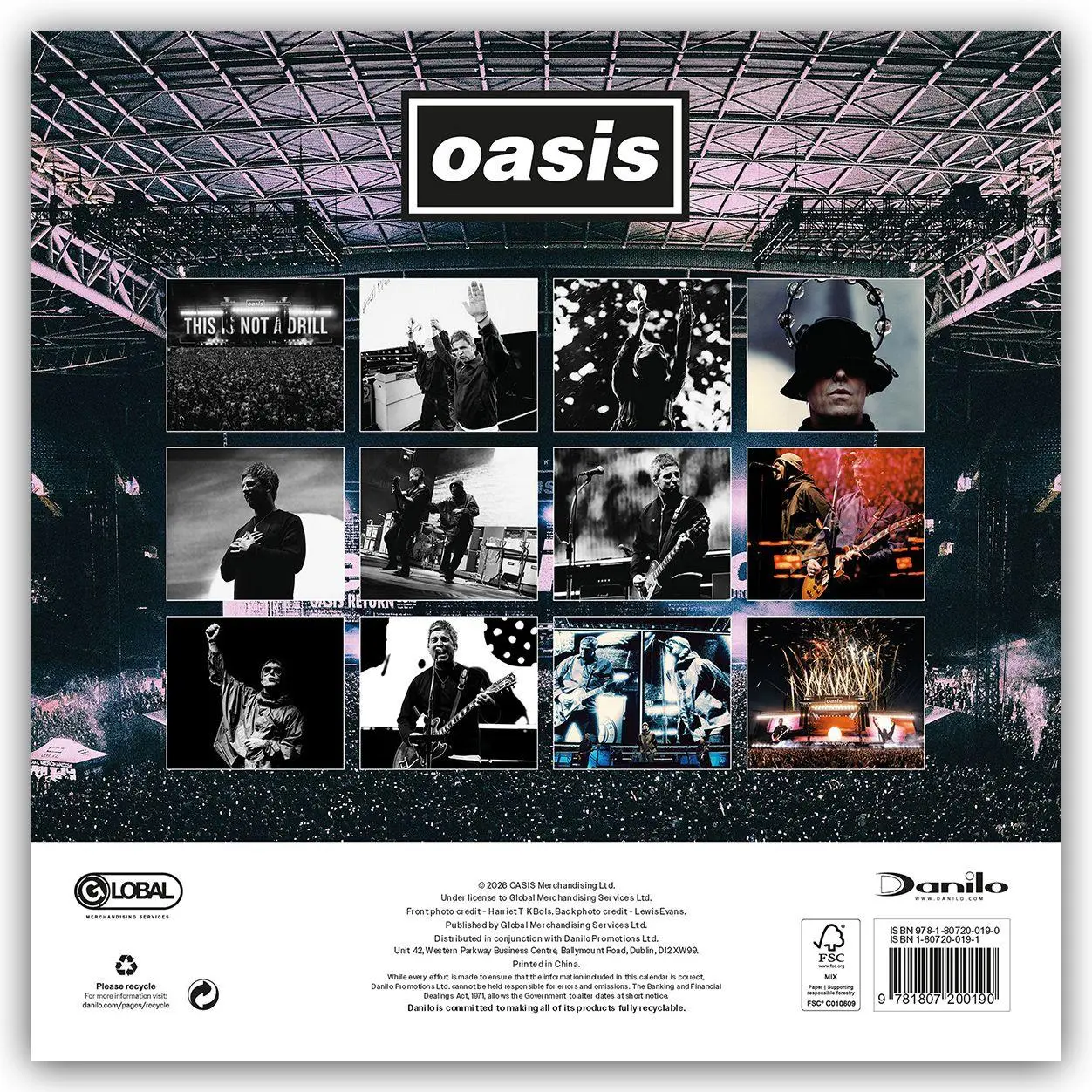 Bild: 9783803532275 | Oasis - Offizieller Kalender 2027 | Kalender | Wall-Kalender | 28 S.