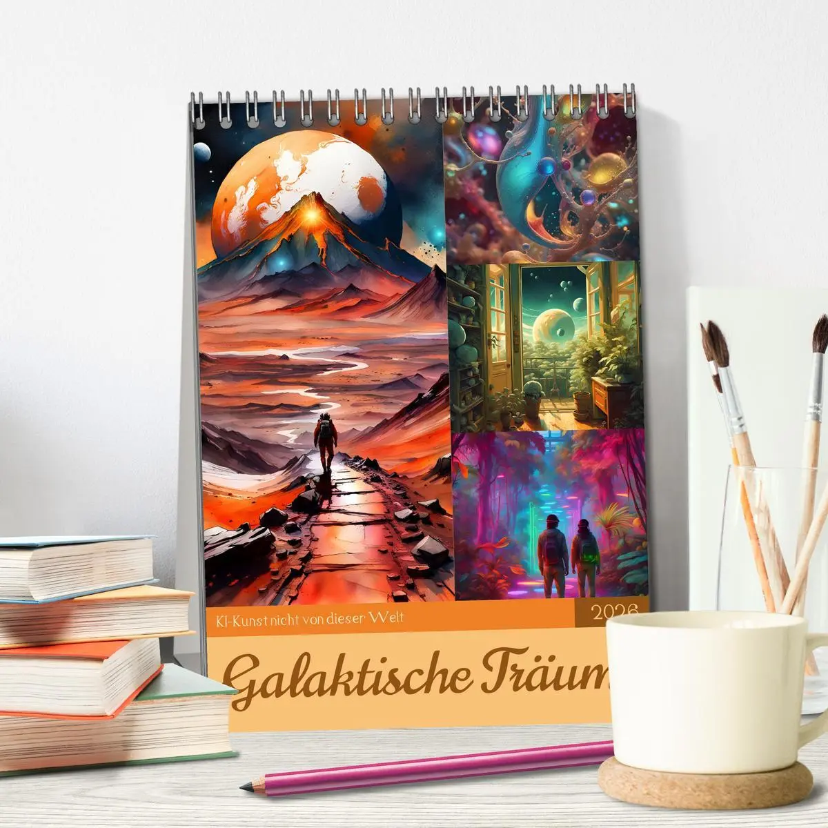 Bild: 9783516282375 | Galaktische Träume (Tischkalender 2026 DIN A5 hoch), CALVENDO...