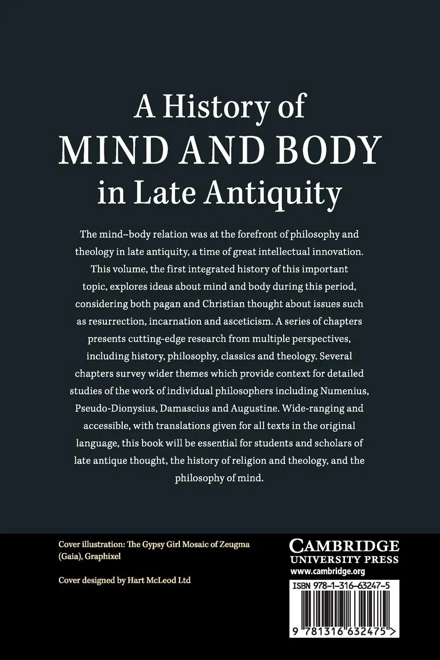 Rückseite: 9781316632475 | A History of Mind and Body in Late Antiquity | Anna Marmodoro (u. a.)