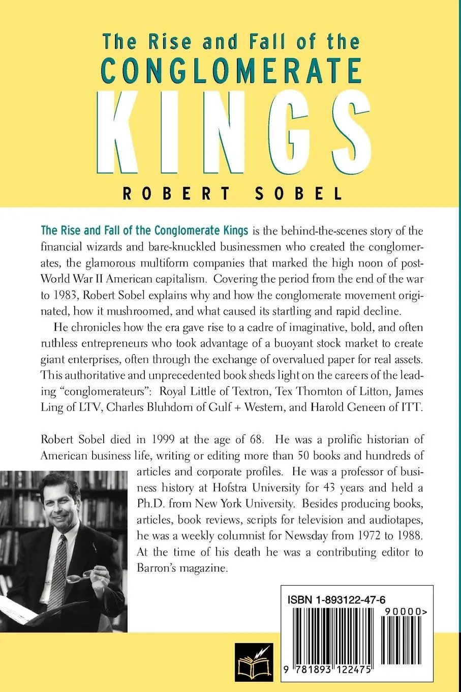 Rückseite: 9781893122475 | The Rise and Fall of the Conglomerate Kings | Robert Sobel | Buch