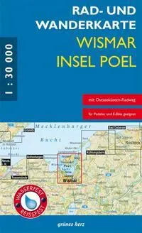Cover: 9783866362475 | Rad- und Wanderkarte Wismar, Insel Poel | (Land-)Karte | 5 Farbfotos