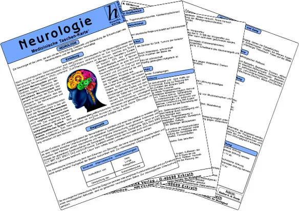 Cover: 9783869572475 | Neurologie - Medizinische Taschen-Karte | Nadine K.N. Kneip | Buch
