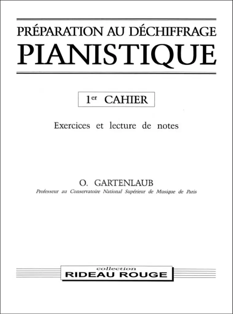 Cover: 9790231102475 | MF964 Gartenlaub Préparation au dechiffrage vol.1 | Odette Gartenlaub