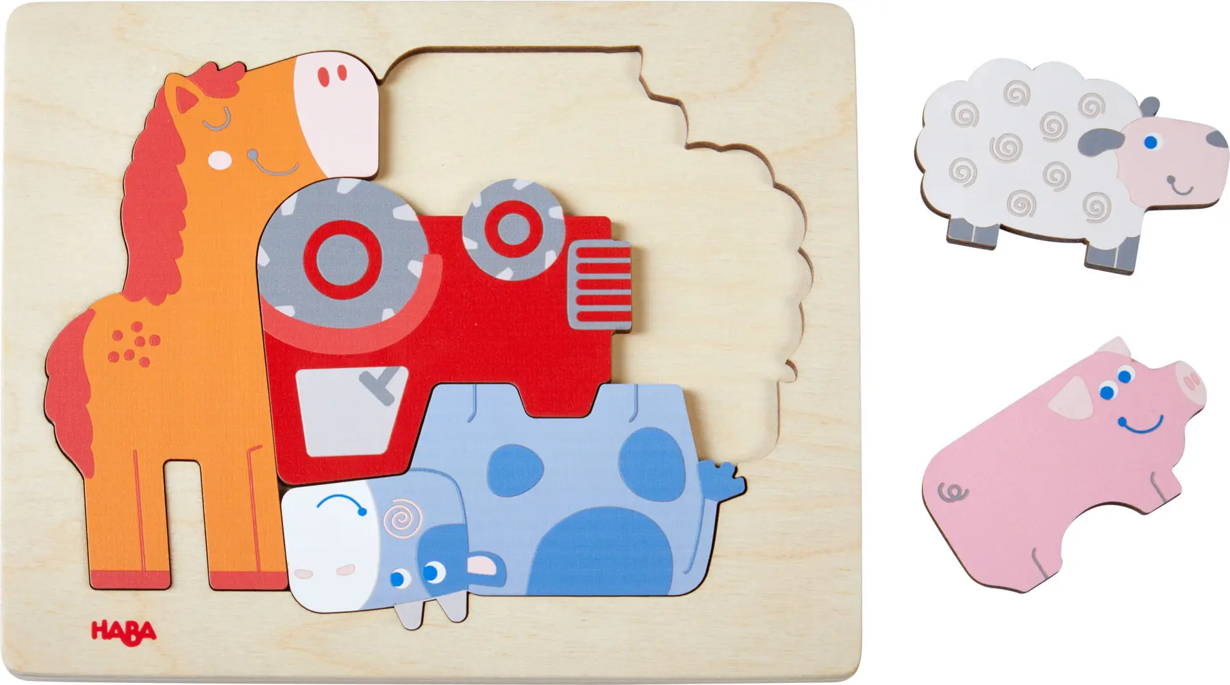 Bild: 4010168252575 | HABA Holzpuzzle Tierisch was los (Kinderpuzzle) | Spiel | 1305709001