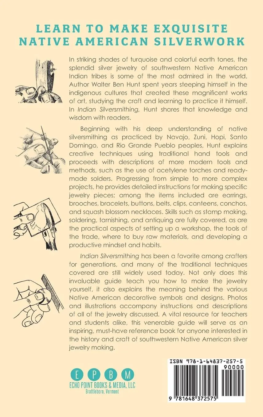 Rückseite: 9781648372575 | Indian Silver-Smithing | W. Ben Hunt | Buch | Englisch | 2023