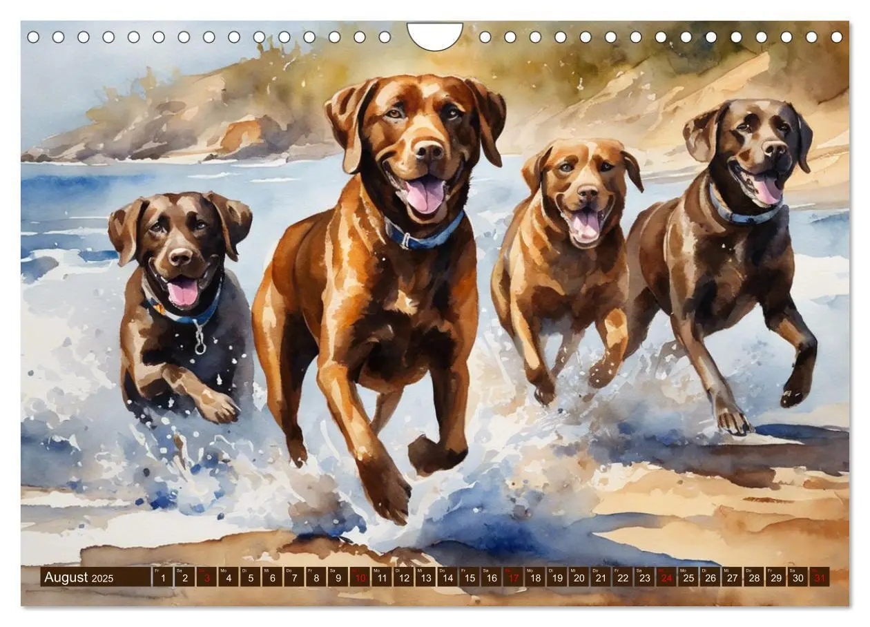Bild: 9783383822575 | Voller Kraft und Energie - Labrador-Retriever (Wandkalender 2025...