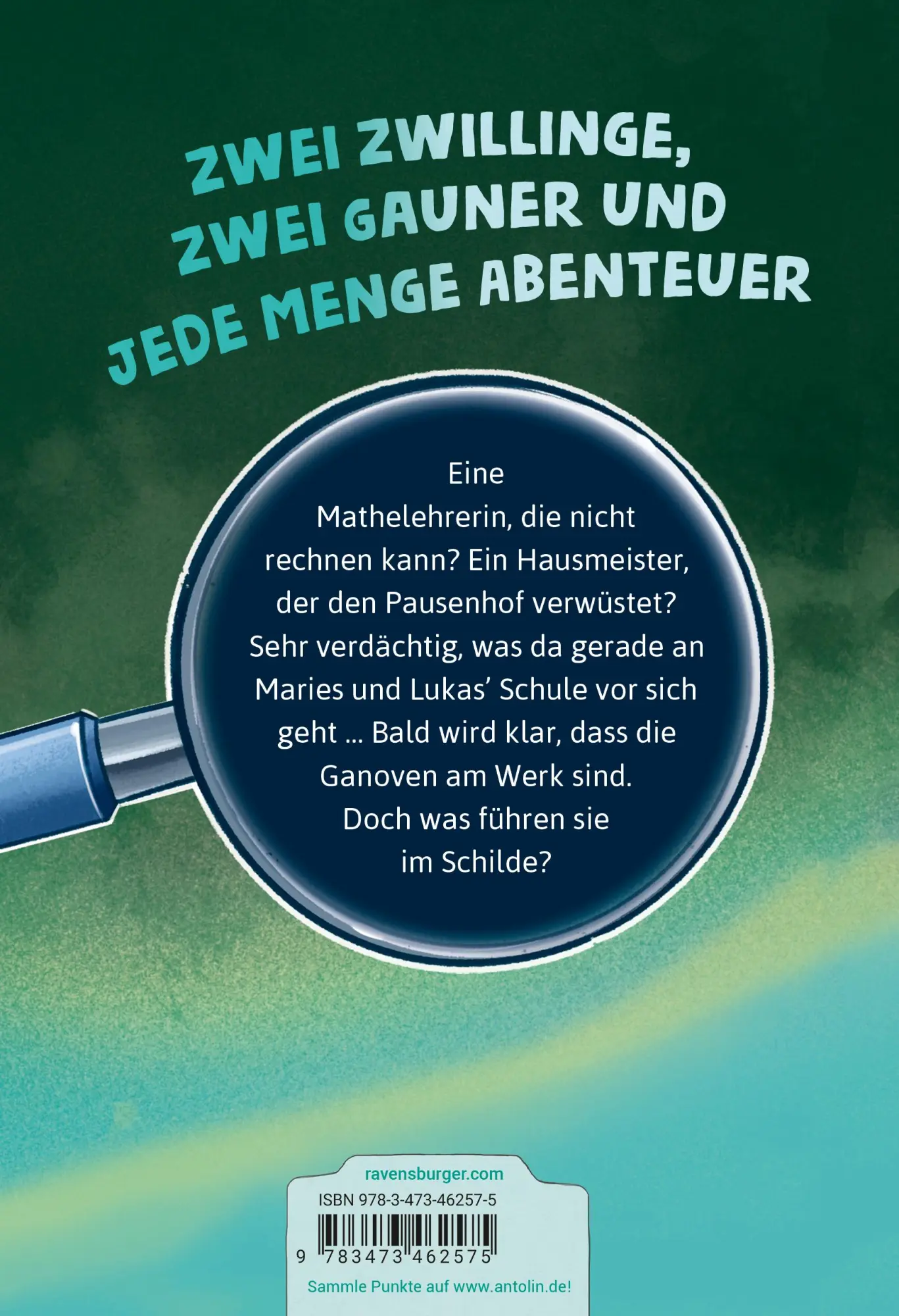 Rückseite: 9783473462575 | Die Jagd nach dem magischen Detektivkoffer, Band 6 - Schurken in...