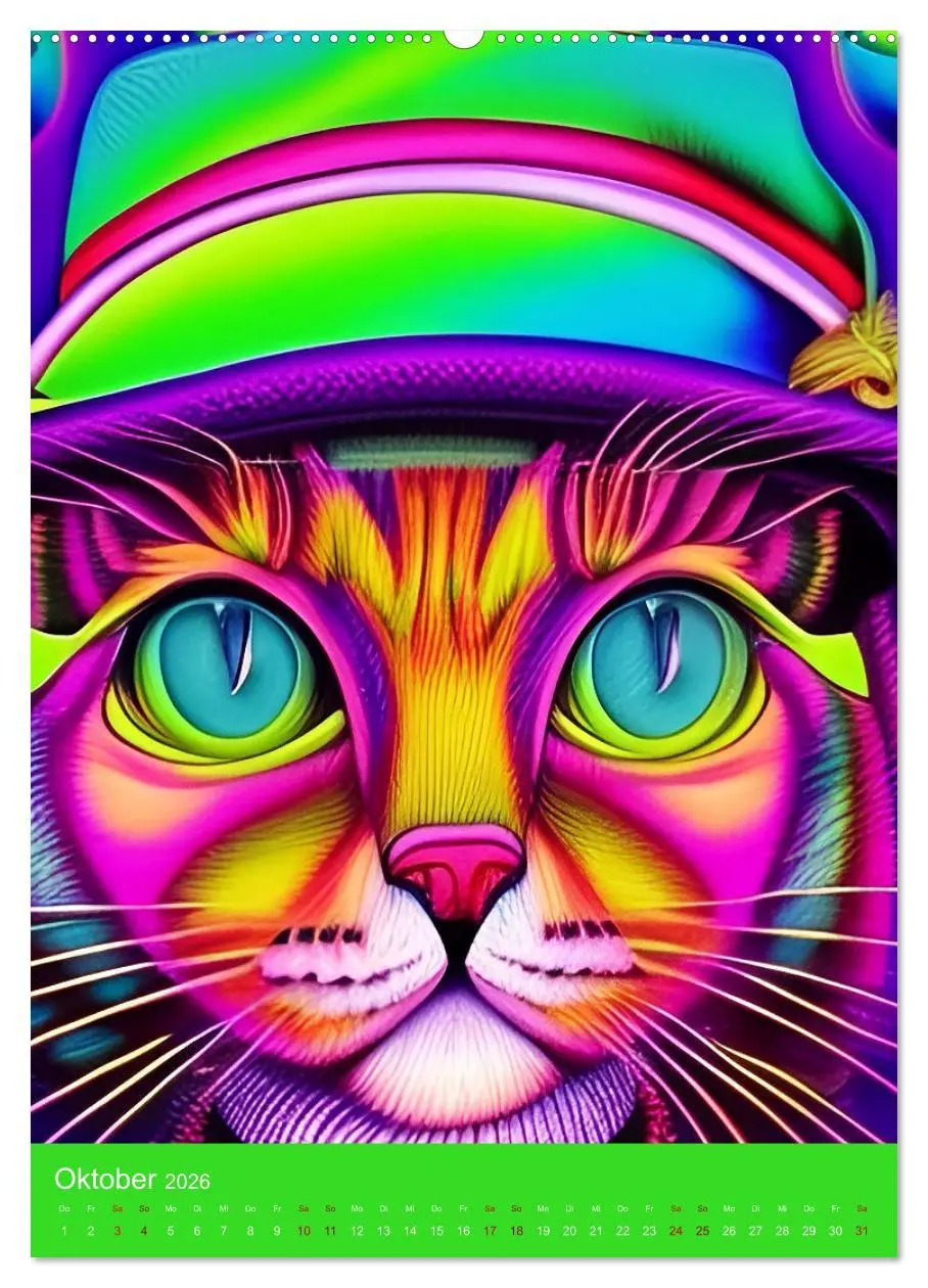 Bild: 9783516332575 | Crazy Neon - Das Farbspektakel (hochwertiger Premium Wandkalender...