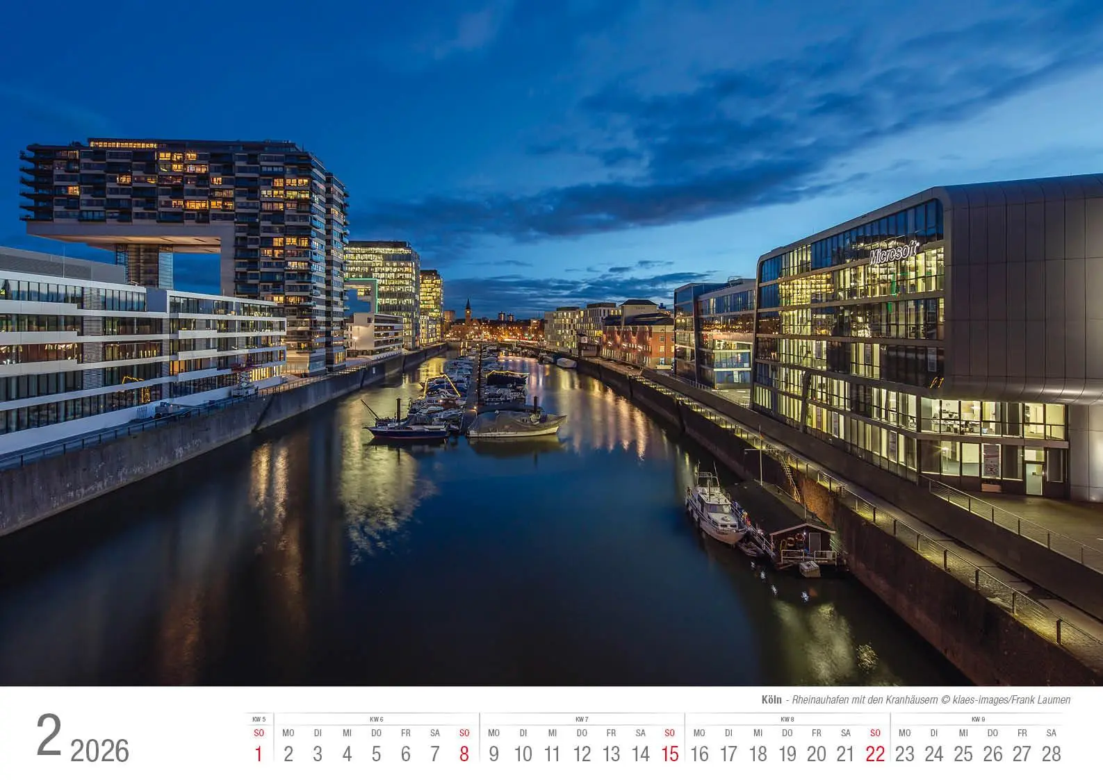 Bild: 9783965352575 | Köln 2026 Bildkalender A3 quer, spiralgebunden | Holger Klaes | 2026