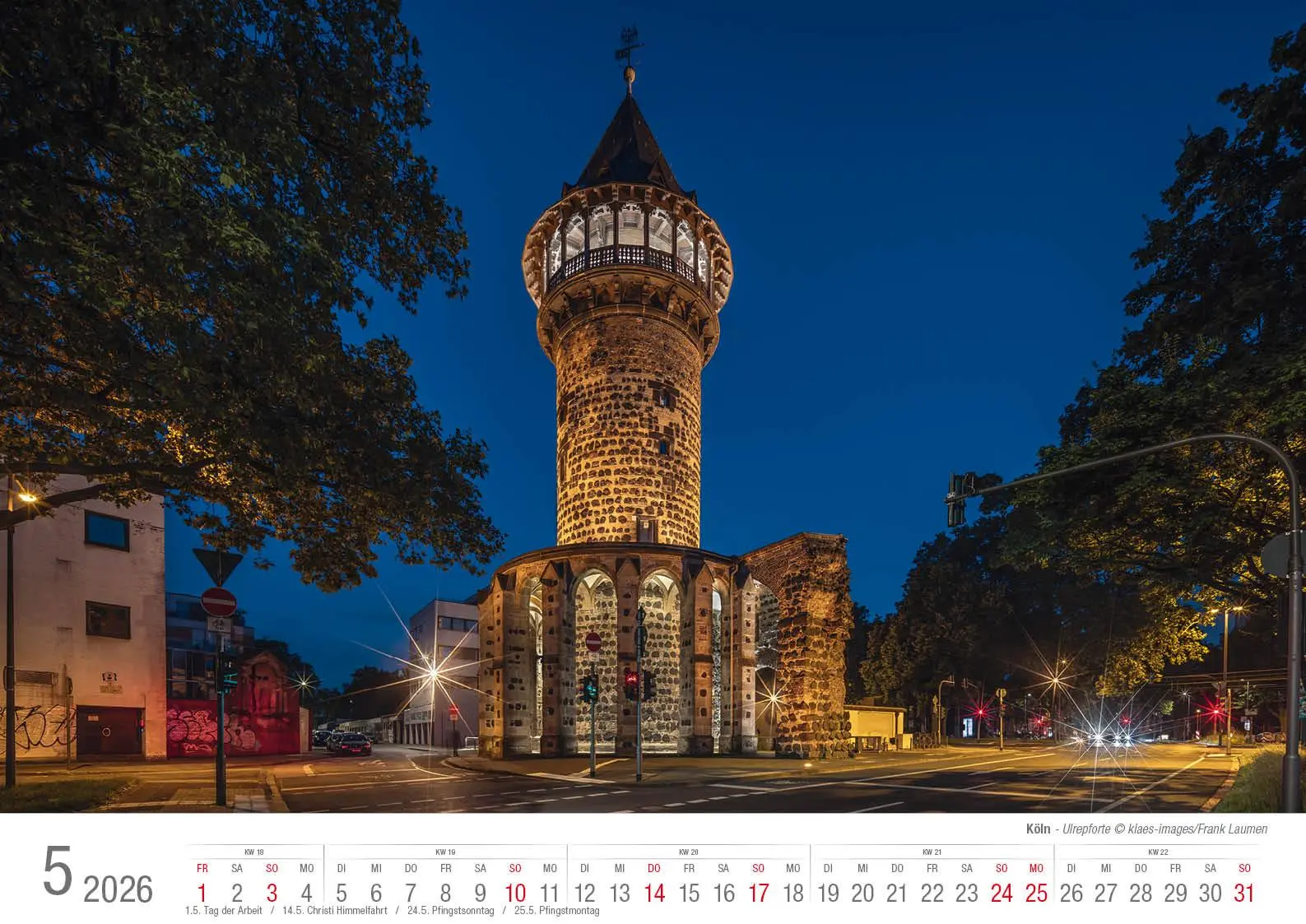Bild: 9783965352575 | Köln 2026 Bildkalender A3 quer, spiralgebunden | Holger Klaes | 2026