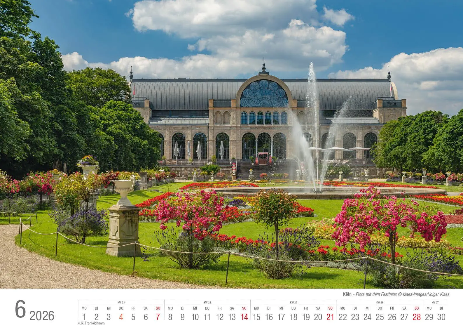 Bild: 9783965352575 | Köln 2026 Bildkalender A3 quer, spiralgebunden | Holger Klaes | 2026