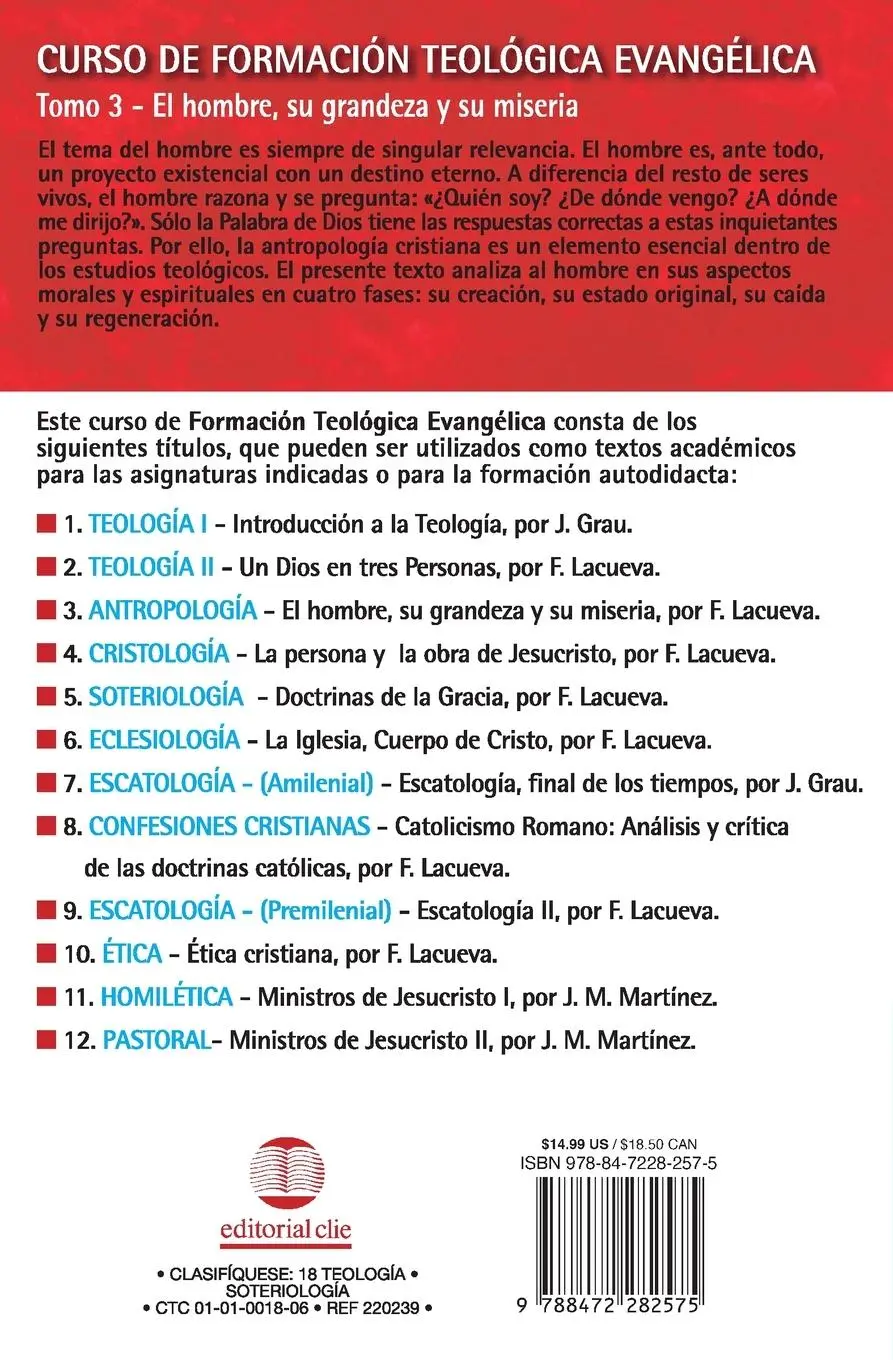 Rückseite: 9788472282575 | El Hombre, su Grandeza y su Miseria | Francisco Lacueva | Taschenbuch