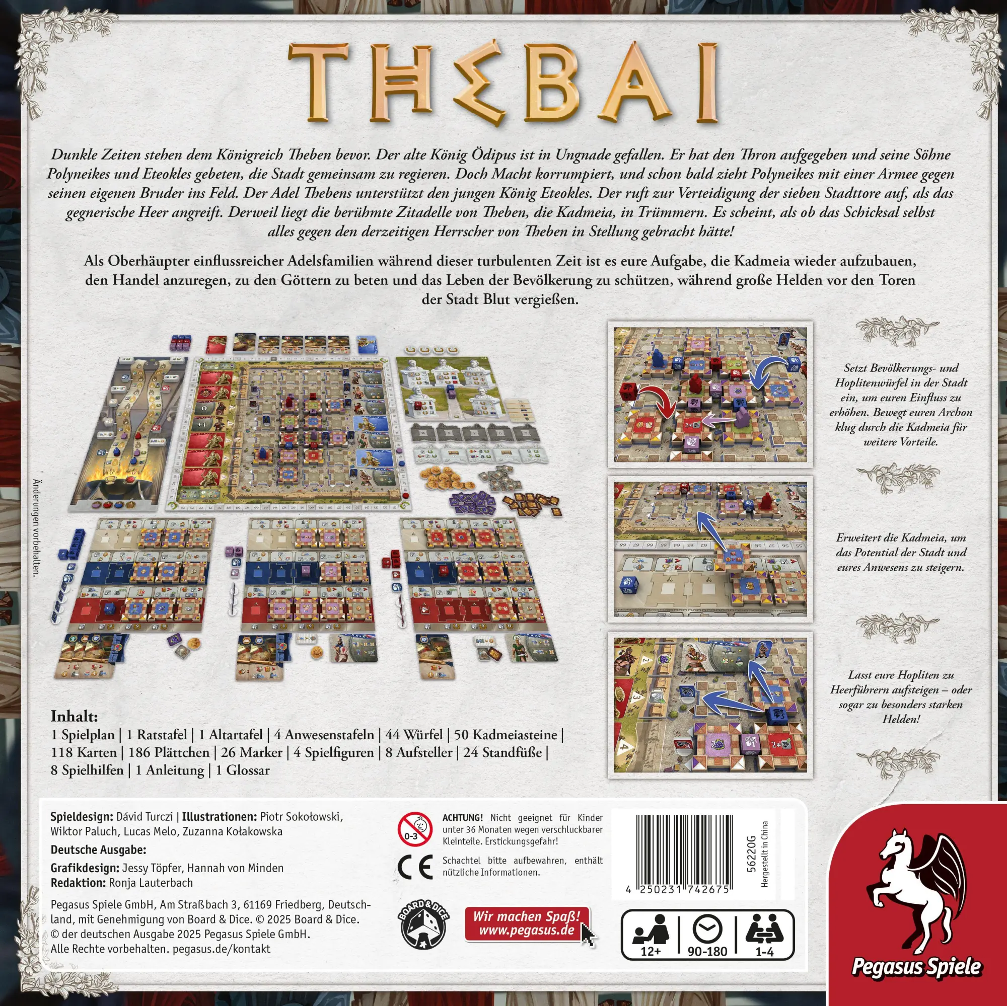 Bild: 4250231742675 | Thebai | Spiel | 56220G | Deutsch | 2025 | Pegasus Spiele GmbH