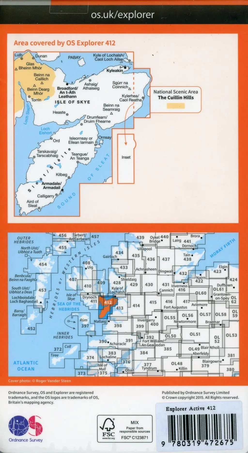 Bild: 9780319472675 | Skye - Sleat | Ordnance Survey | (Land-)Karte | Karte/Landkarte | 2015