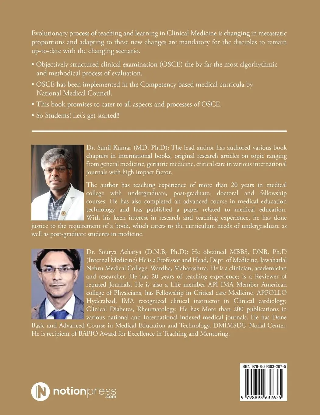 Rückseite: 9798893632675 | A Comprehensive Book of Objective Structured Clinical Examination...