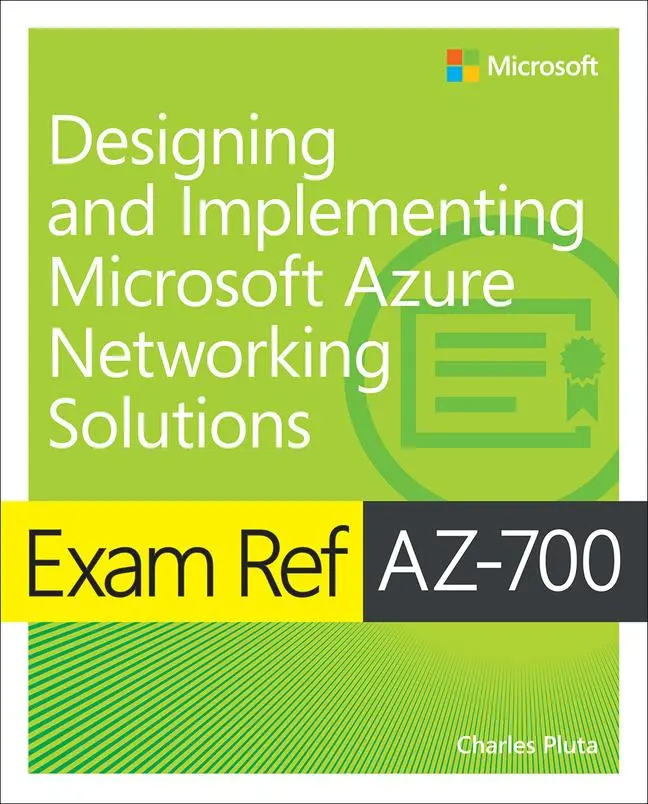 Cover: 9780137682775 | Exam Ref Az-700 Designing and Implementing Microsoft Azure...