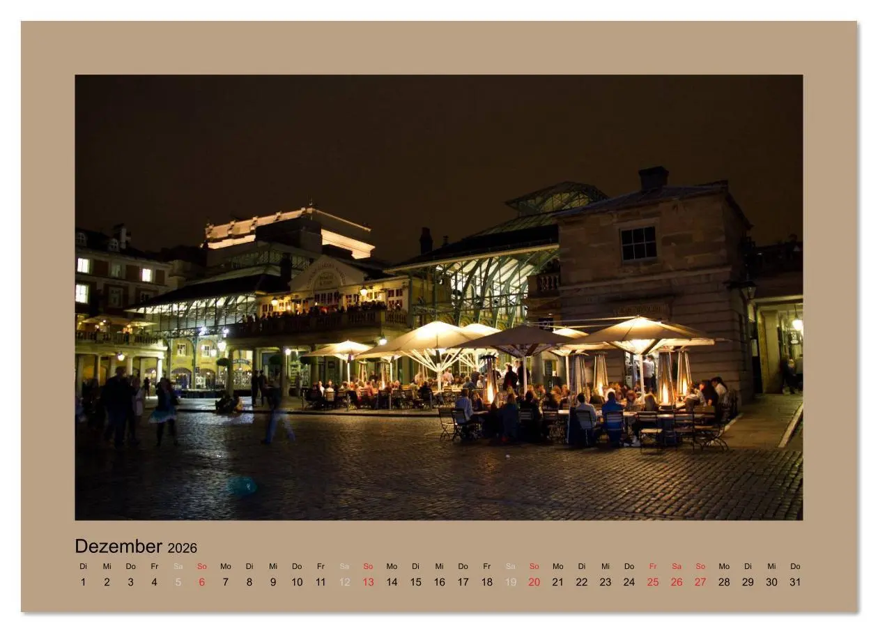 Bild: 9783516172775 | London (Wandkalender 2026 DIN A2 quer), CALVENDO Monatskalender | 2026