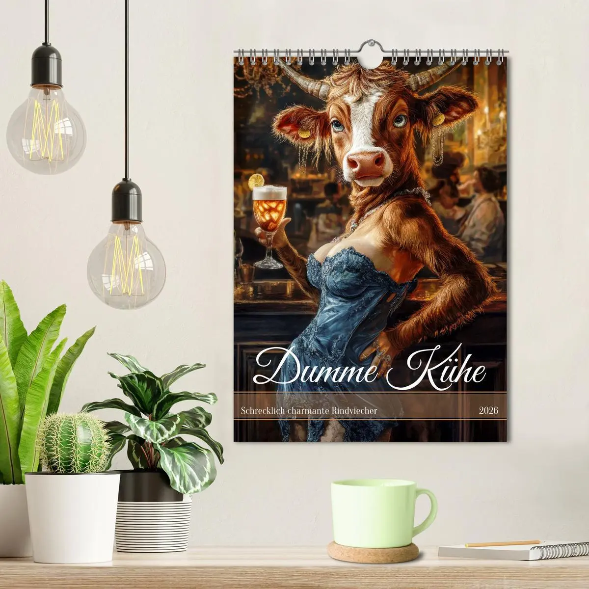 Bild: 9783516242775 | Dumme Kühe - Schrecklich charmante Rindviecher (Wandkalender 2026...