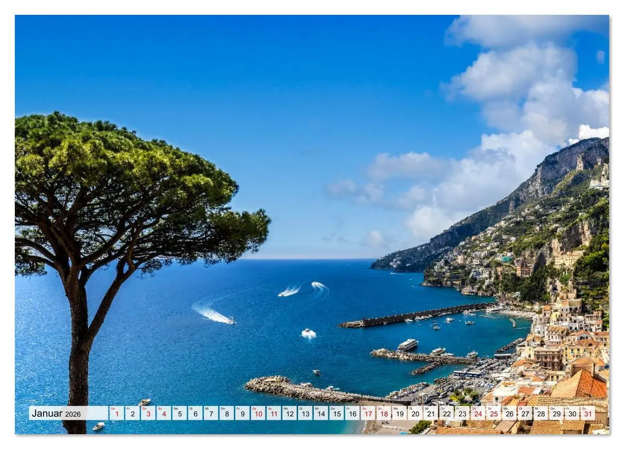 Bild: 9783516622775 | Amalfiküste und Capri - Sehnsuchtsorte (Wandkalender 2026 DIN A4...