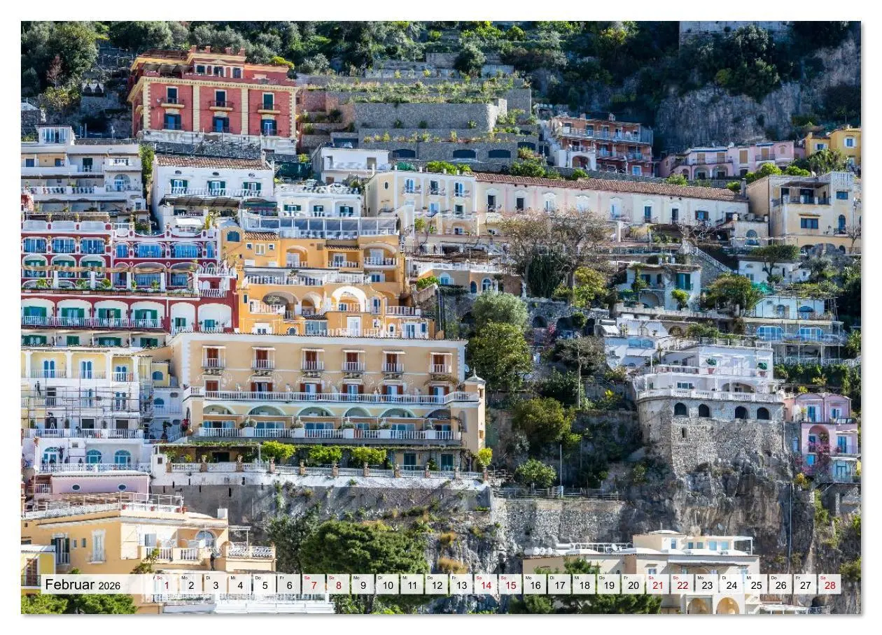 Bild: 9783516622775 | Amalfiküste und Capri - Sehnsuchtsorte (Wandkalender 2026 DIN A4...