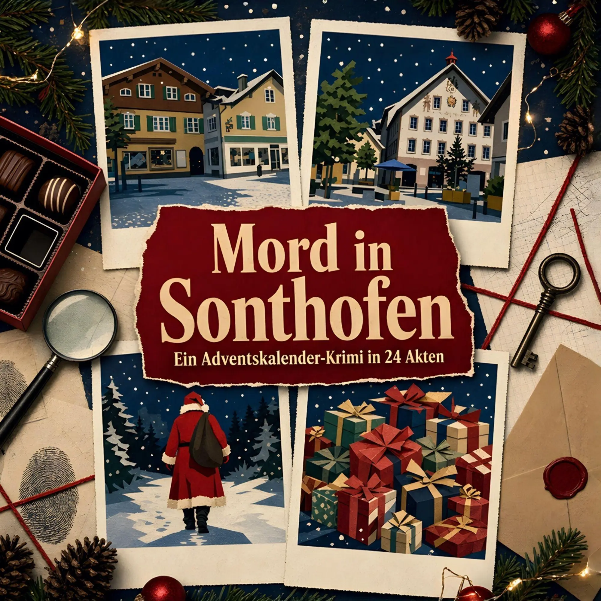Cover: 9783696122775 | Mord in Sonthofen | Ein Adventskalender-Krimi in 24 Akten | Sarah Lang