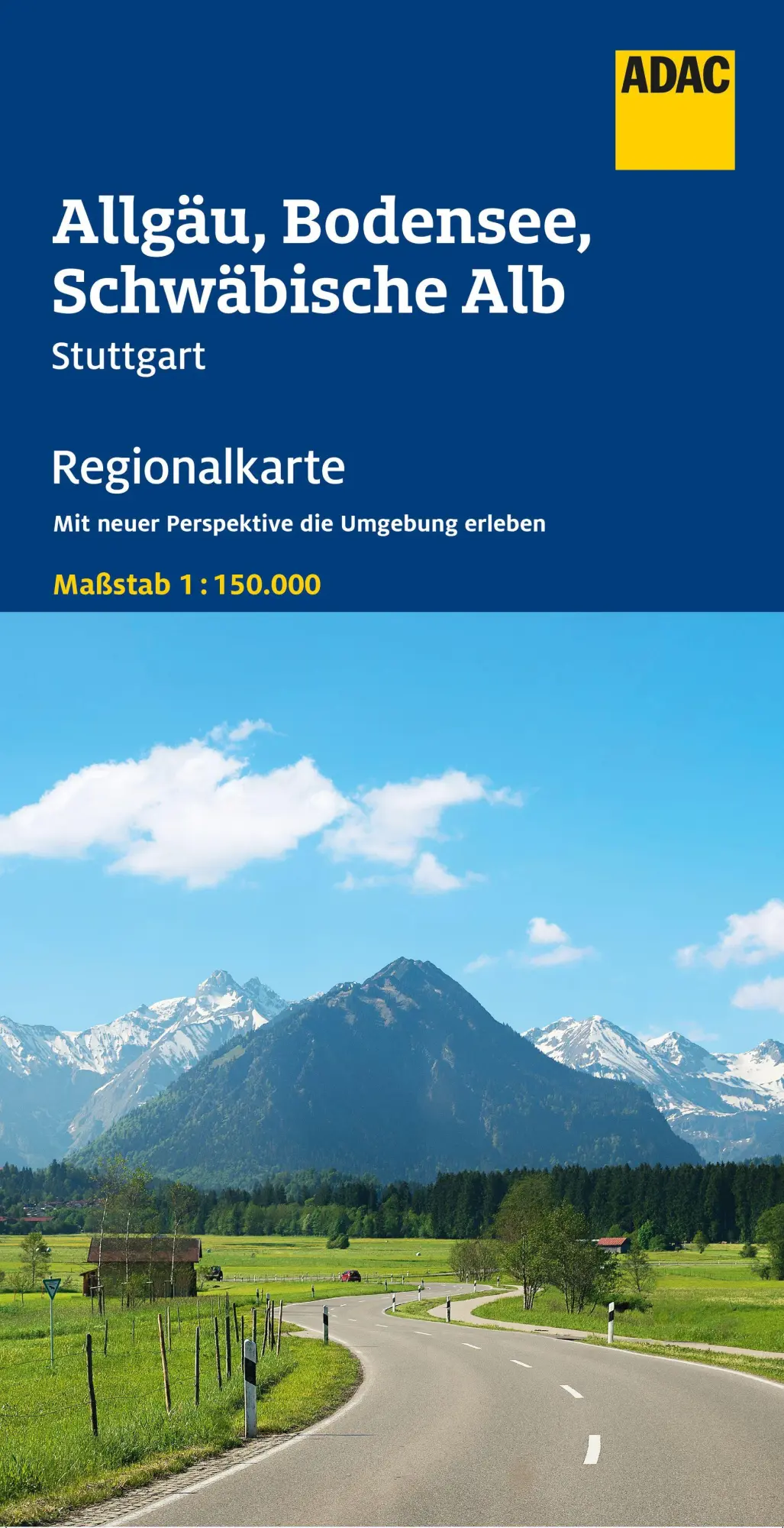 Cover: 9783826422775 | ADAC Regionalkarte 15 Allgäu, Bodensee, Schwäbische Alb 1:150.000