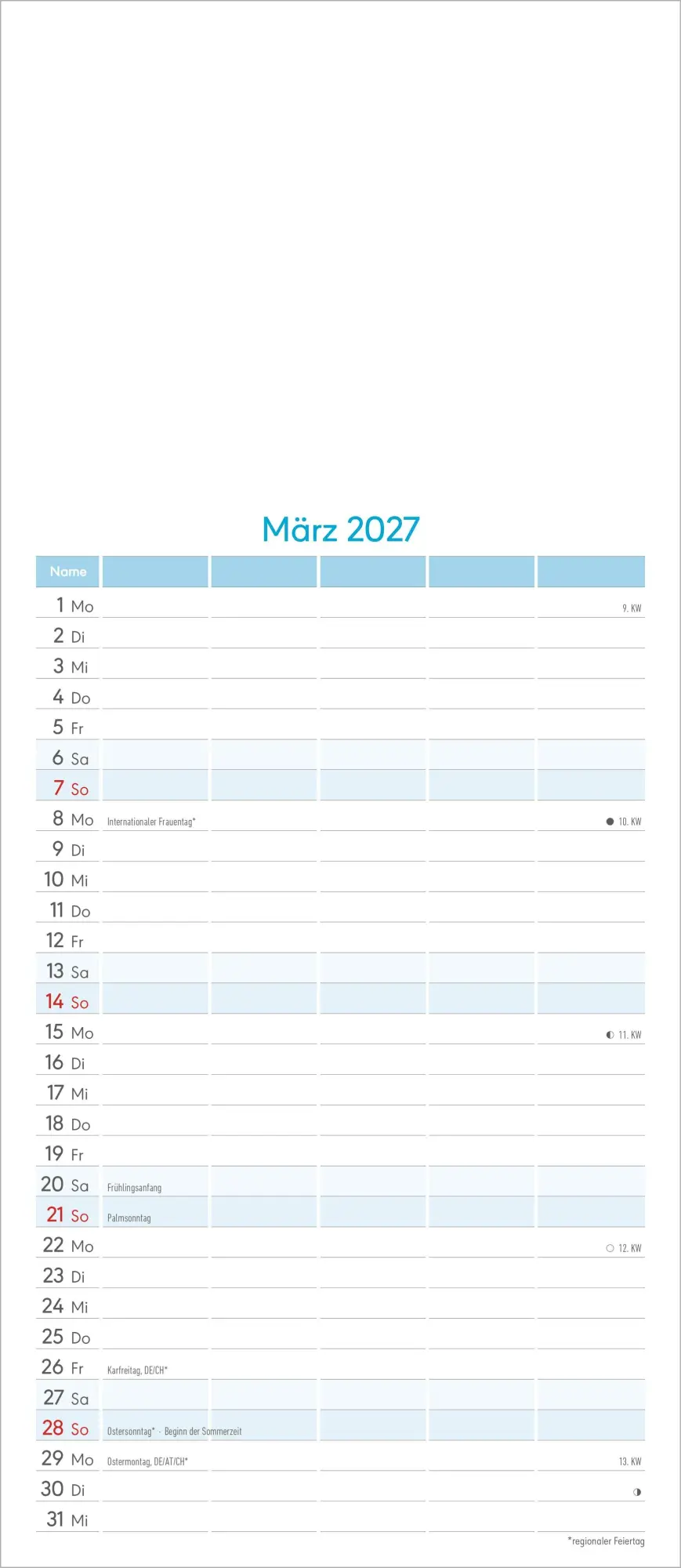 Bild: 4069095012875 | Kreativkalender Familienplaner 2027 | Neumann Verlage GmbH &amp; Co KG