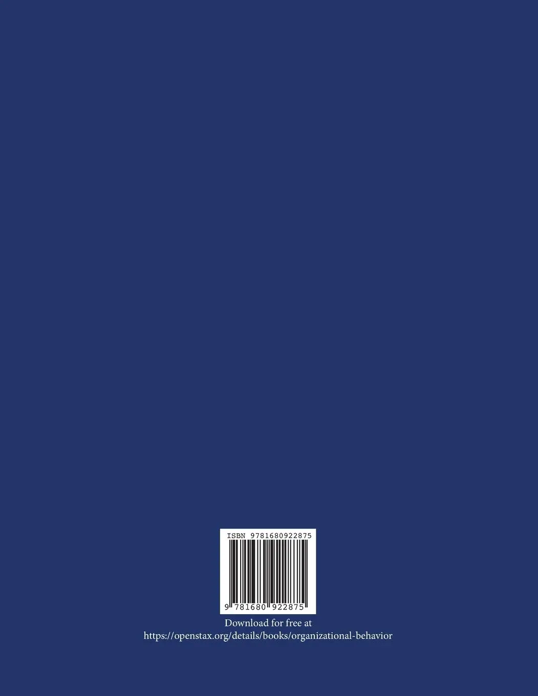 Rückseite: 9781680922875 | Organizational Behavior | J Stewart Black (u. a.) | Taschenbuch | 2019