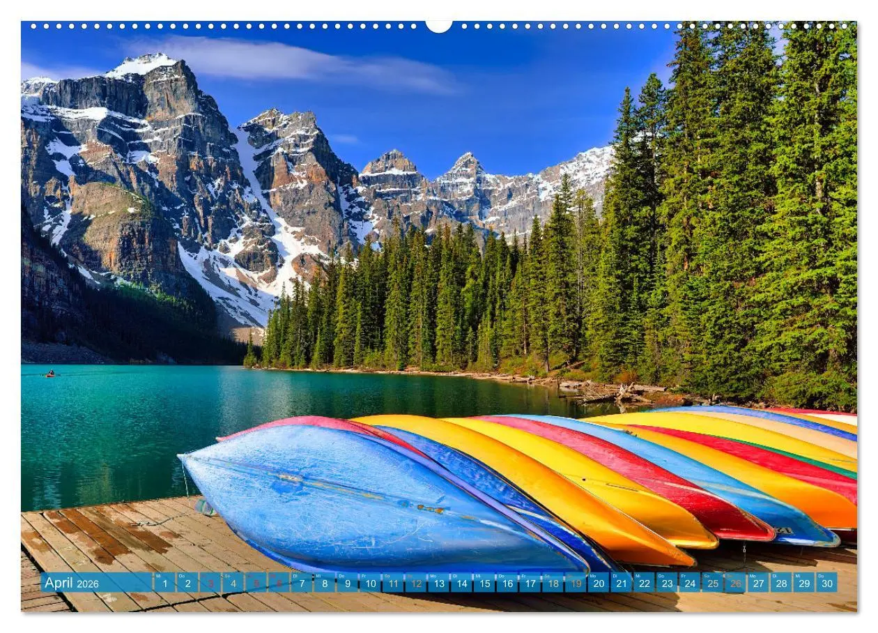 Bild: 9783457522875 | Moraine Lake, Alberta/ Kanada (hochwertiger Premium Wandkalender...