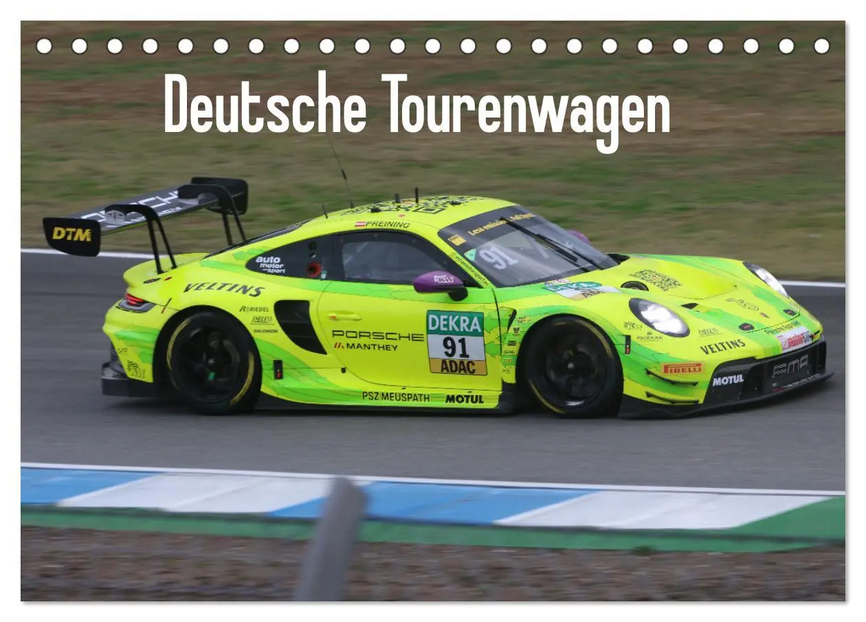 Cover: 9783516232875 | Deutsche Tourenwagen (Tischkalender 2026 DIN A5 quer), CALVENDO...