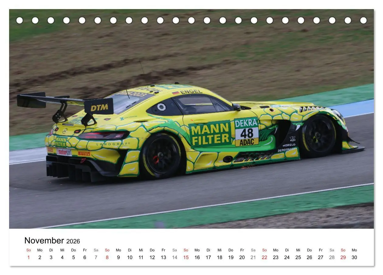 Bild: 9783516232875 | Deutsche Tourenwagen (Tischkalender 2026 DIN A5 quer), CALVENDO...