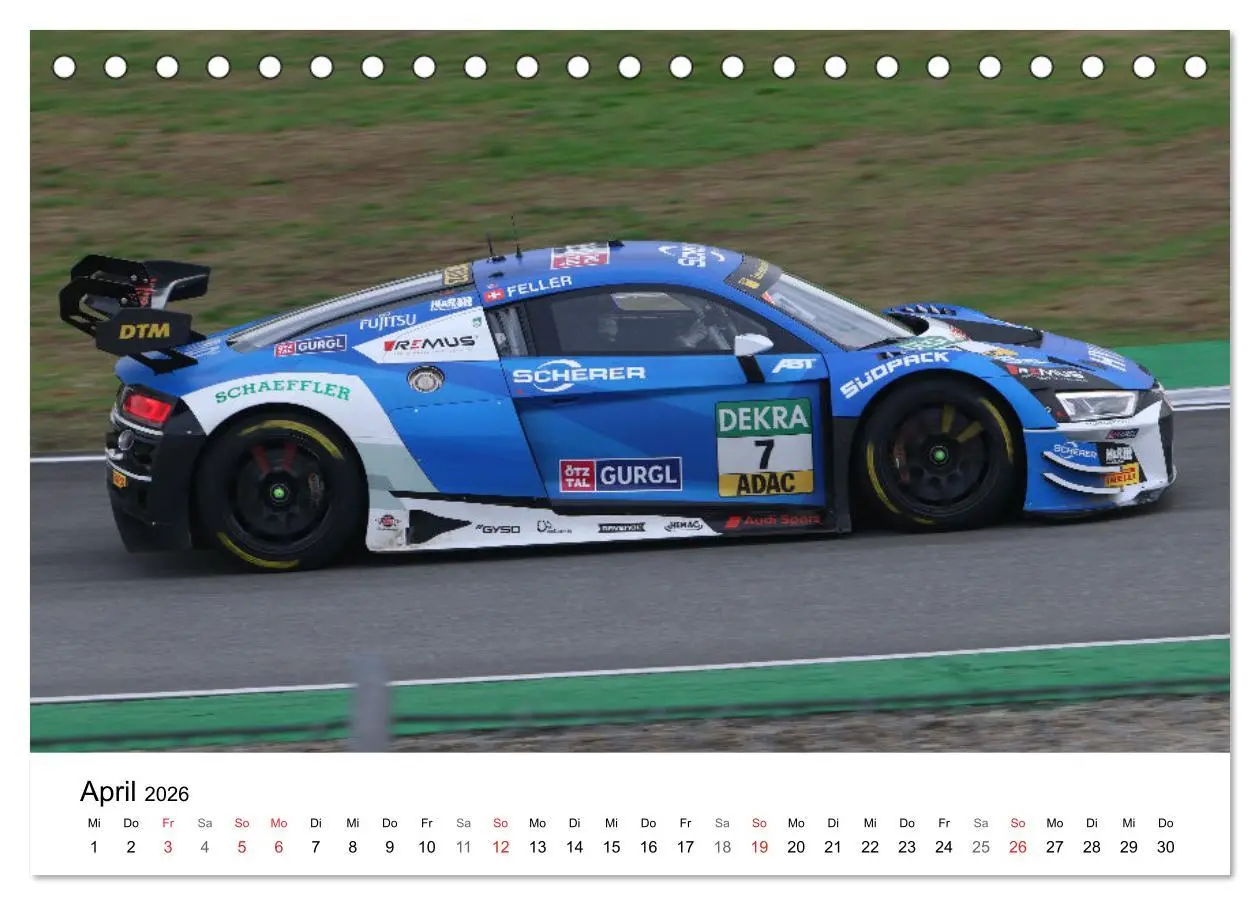 Bild: 9783516232875 | Deutsche Tourenwagen (Tischkalender 2026 DIN A5 quer), CALVENDO...