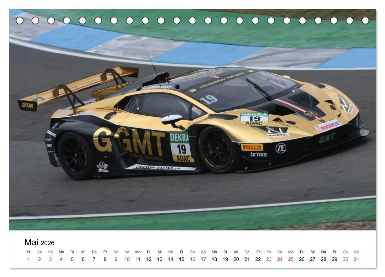 Bild: 9783516232875 | Deutsche Tourenwagen (Tischkalender 2026 DIN A5 quer), CALVENDO...