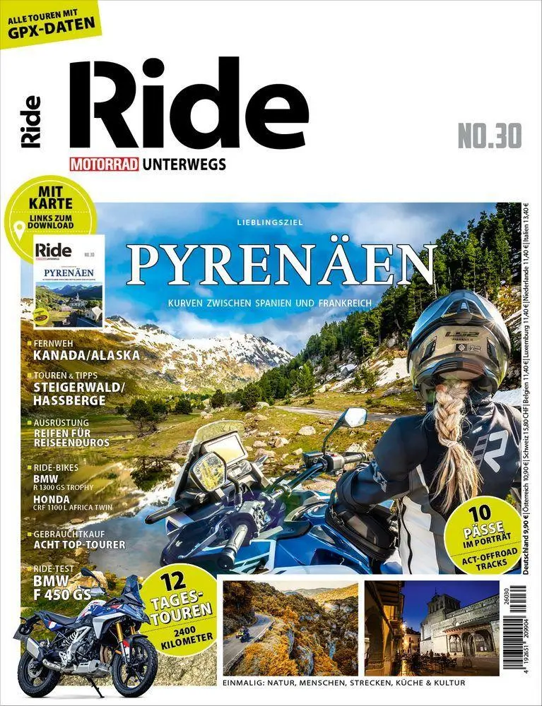 Cover: 9783613322875 | RIDE No. 30 Pyrenäen | MOTORRAD unterwegs | Taschenbuch | 150 S.
