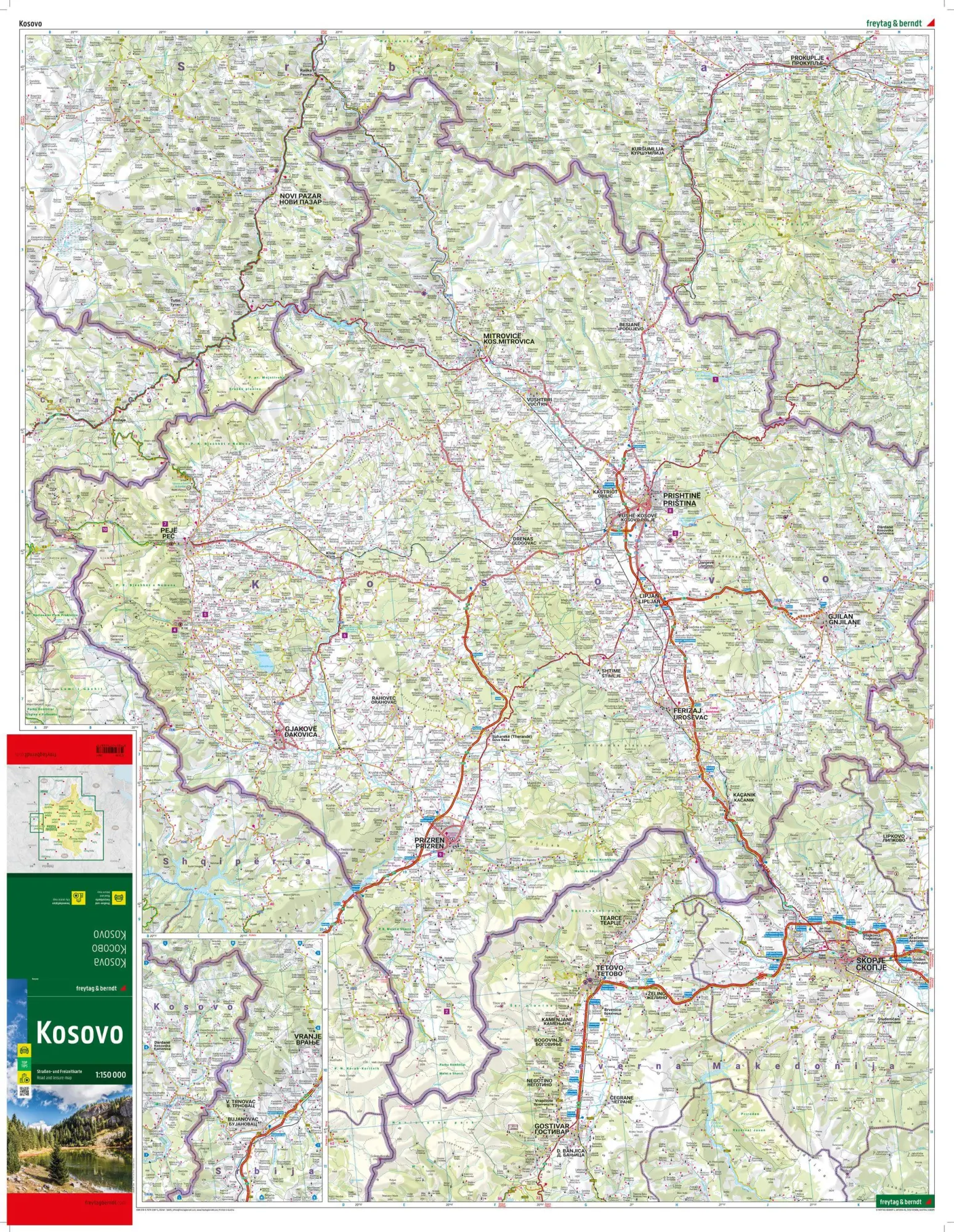 Bild: 9783707922875 | freytag &amp; berndt Straßenkarte Kosovo 1:150.000 | Freytag &amp; Berndt