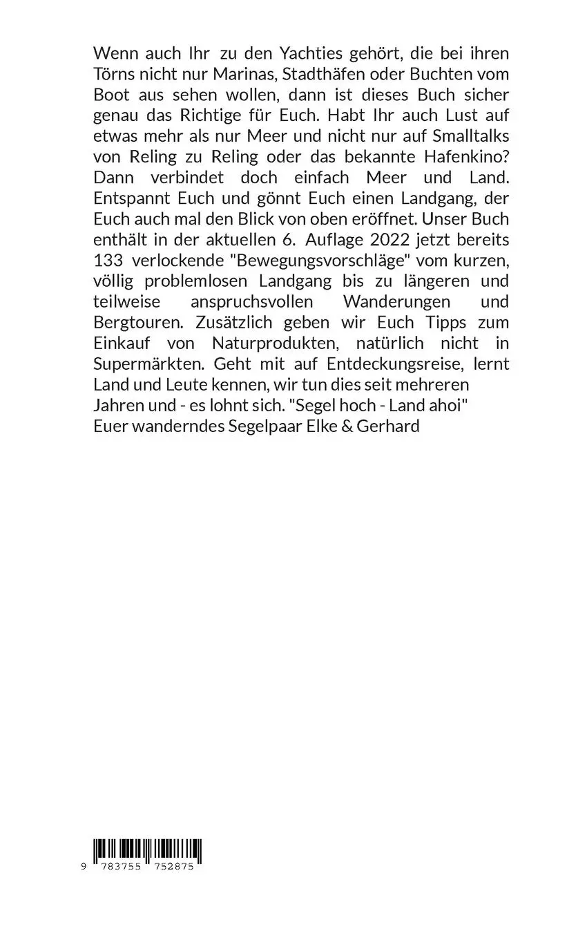 Rückseite: 9783755752875 | Segeln und Wandern in Kroatien | Elke Clemenz (u. a.) | Taschenbuch