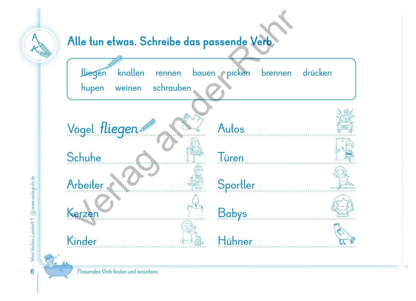 Bild: 9783834642875 | Mein Verben-Lernheft 1 | Sabine Doering | Broschüre | 48 S. | Deutsch