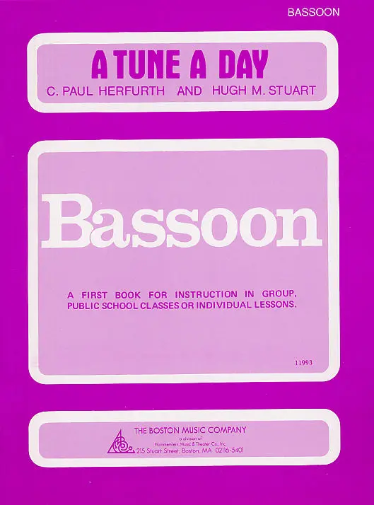 Cover: 752187432975 | A Tune A Day For Bassoon Book One | Paul Herfurth | A Tune a Day