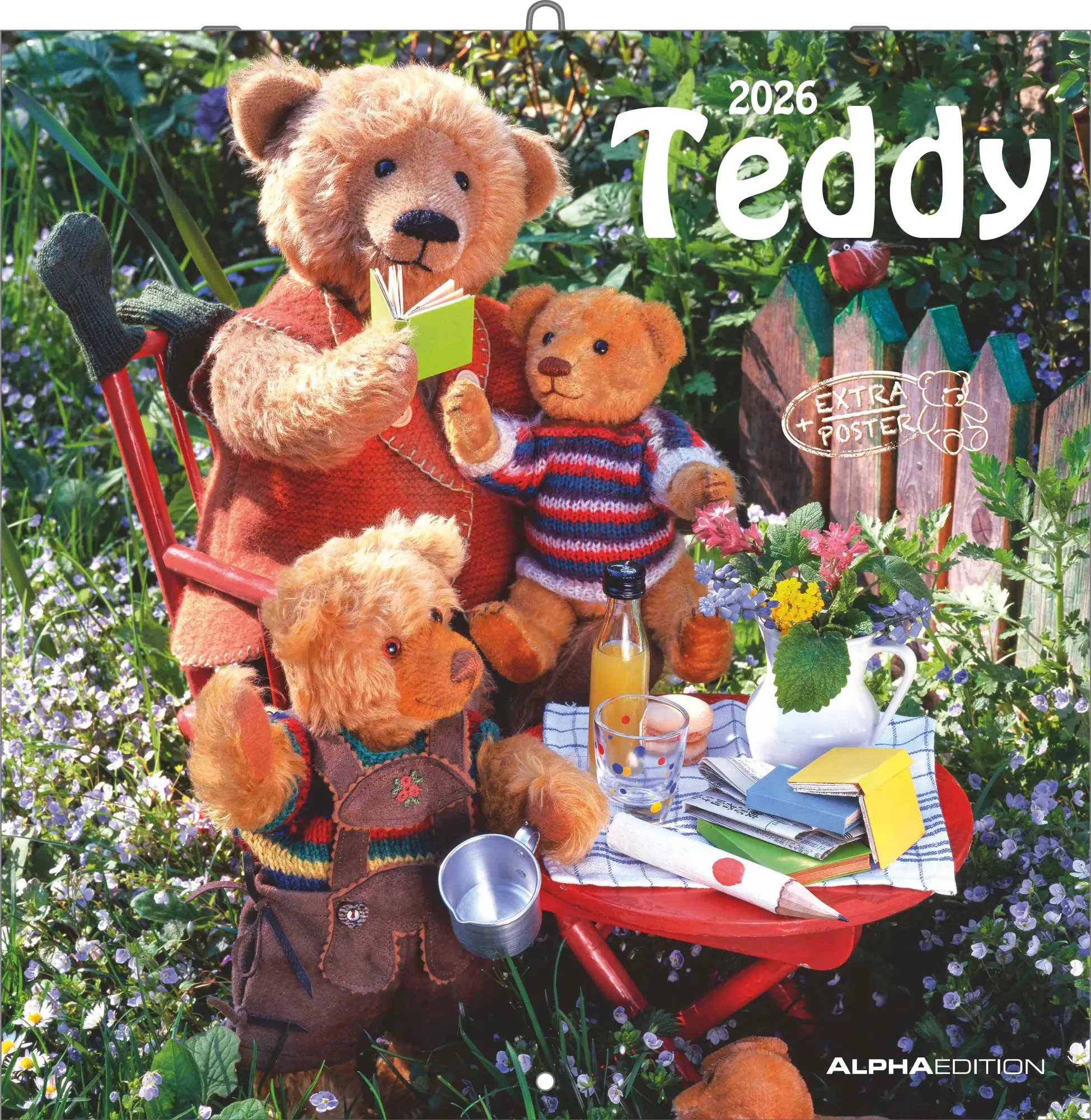 Cover: 4069095002975 | Teddy 2026 - Broschürenkalender 30x30 cm (30x60 geöffnet) -...