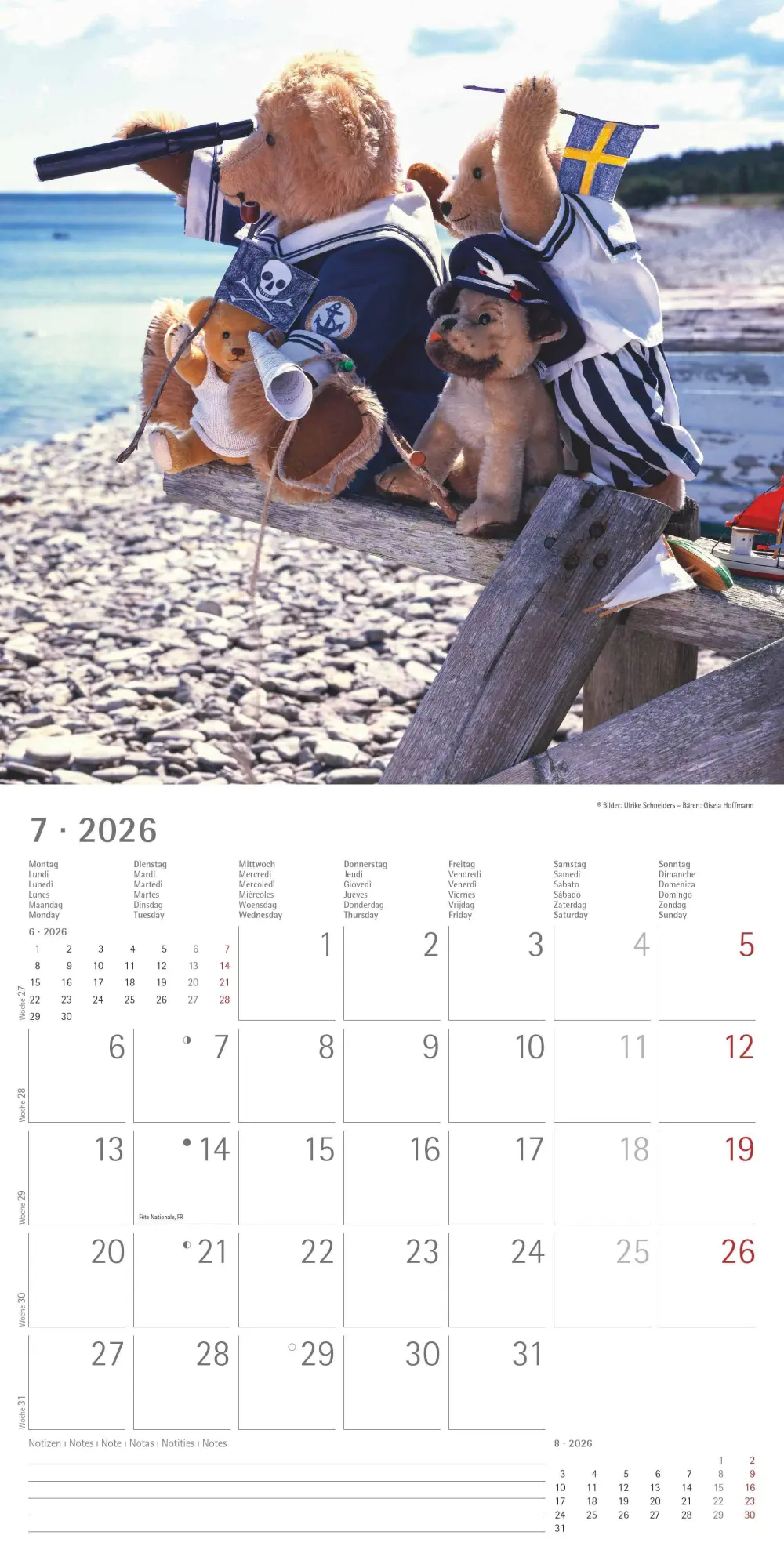 Bild: 4069095002975 | Teddy 2026 - Broschürenkalender 30x30 cm (30x60 geöffnet) -...